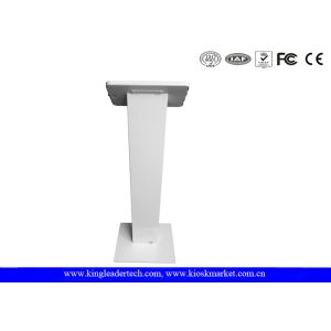 Lockable Round Corner ipad kiosk holder , tablet kiosk enclosure with Rugged