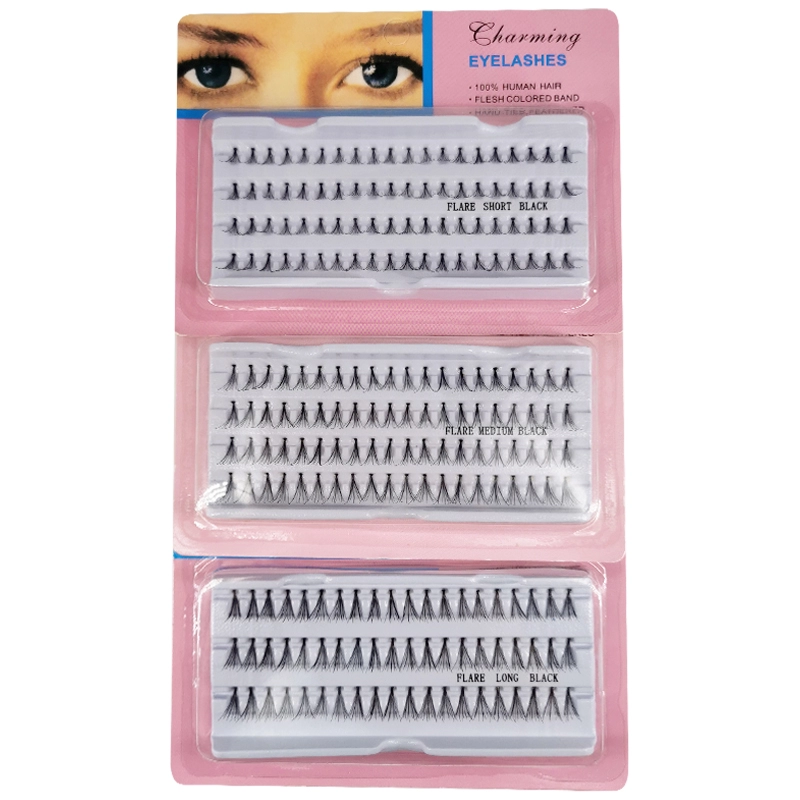 Handmade Synthetic hair Individual Synthetic Natural False Eyelashes