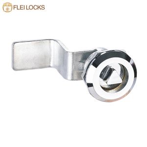Zinc Alloy Triangle Lock And Key , Cabinet Cam Locks Rohs Certification