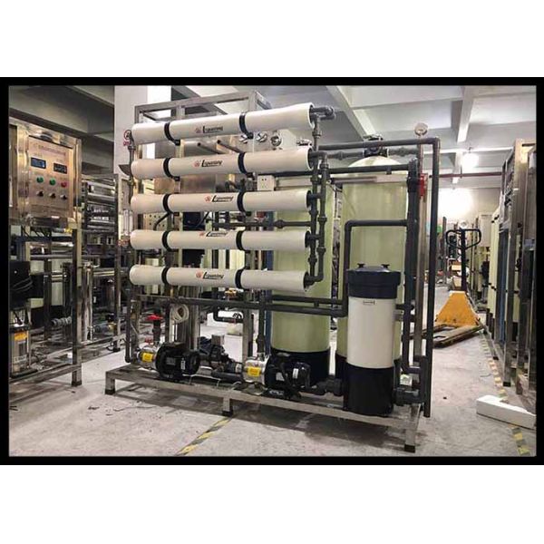 380V 3Phase 50Hz 1000LPH Brackish Water RO System / Water Purification Plant For Drinking / Irrigation