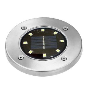 5W Solar Powered LED Garden Lights IP44 Rechargeable 8 LED