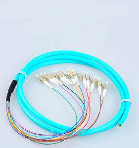 Wholesale Telecom Standard LC Pigtails LC/UPC OM3 Fiber Patch Cords 50/125 12Cores 1.5M Fiber Pigtails ST 12 Core Patch Cables from china suppliers