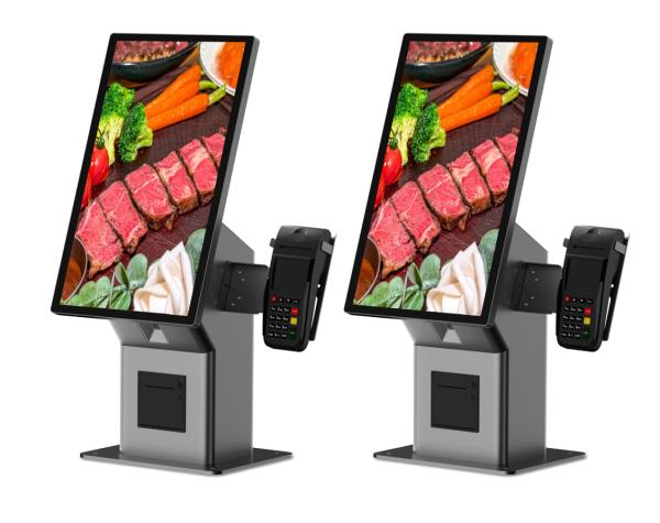 Smart LCD Self-Service Kiosk with 2K LCD Screen and 27" or 43" Floor-Standing HD