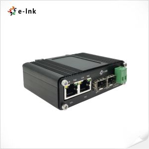 Industrial Ethernet Switch DIN Rail SFP Support 30W PoE 802.3at