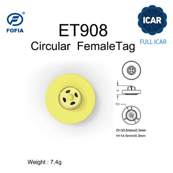 FULL ICAR Certified TPU Plastic RFID Ear Tag New Condition Crotales for Animals Top Farm Equipment Supplier From China