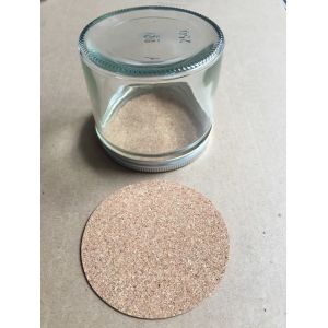 Environmental & Hot Sale Cork Liner Lid/Cap for glass jar cap,60mm,80mm