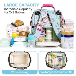 Durable Multifunction Nappy Custom Travel Diaper Bag Large Capacity Waterproof