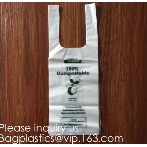 Biodegradable garbage bags biodegradable dog waste bag Biodegradable T shirt bag
