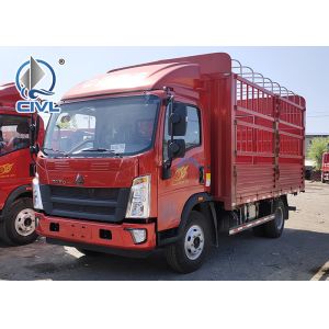 6T New Sinotruck Light Duty Fence Cargo Trucks With 6tires Yunnei Engine 4x2