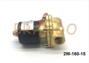 China Normally Close Solenoid Operated Valve / Connection Brass Solenoid Valve 2W-160-15 on sale