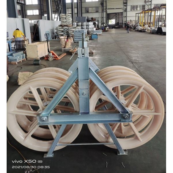 Quality 822mm Tandem Pulley Stringing Blocks For Overhead Line Transmission for sale