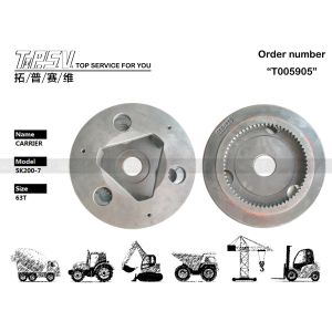 Wholesale YN53D00008S011 Steel SK200-7 Excavator Travel Device 2 Stage Carrier Black Color Precision Engineered Component Ensuring Smooth Movement and Long from china suppliers