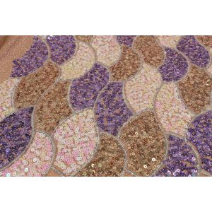 Embroidered Bridal Lace Fabric By The Yard Multipurpose Multipatterned