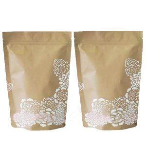 Stand Up Kraft Paper Coffee Packaging Bag with Pattern Design
