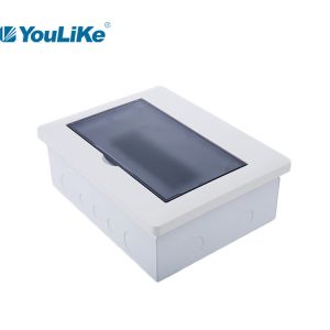 Electrical Flush Mounted 10 Way MCB Box Plastic With Adjustable DIN Rail