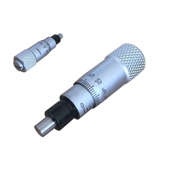 ±0.0002" Accuracy 0-0.25" Range Small Micrometer Head With Plain Stem And