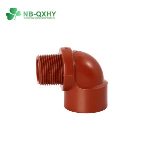 PPH Male Thread Elbow 90 Degree Equal Angle for Pn16 Hot Water Pipe Fitting