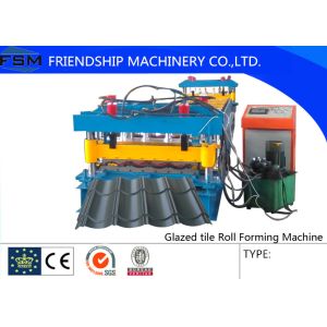 Speed 5m/min Roof Panel Glazed Tile Roll Forming Machine With 18 Forming