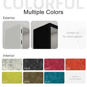 Modular Soundproof Pod with STC35dB Rating and Integrated Ventilation System for