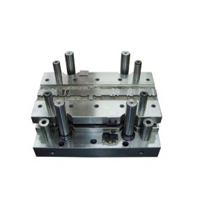 Progressive Sheet Metal Stamping Dies One Row Copper Material With Riveting