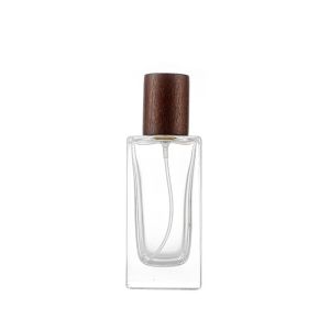 Square Glass Perfume Bottles – B2B Low MOQ with Wooden Cap | Bulk Perfume