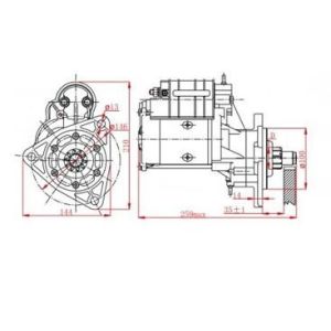 2.8kw Magnetron Engine Starter Motor For Tractors 9142780 122801 18546