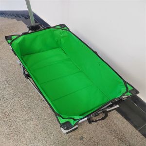 Camping Outdoor Folding Hand Pull Wagon Cart With Custom Fabric PU Wheel