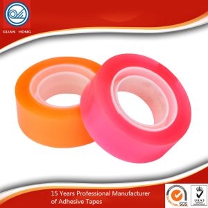 50m Strong Adhesive BOPP Stationery Tape Yellowish Environment Protection