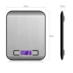 Mini Electronic Weighing Balance for Home Kitchen 5kg Capacity Battery Operated