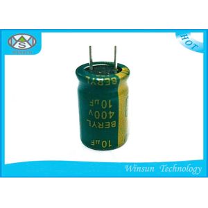 Nominal Capacitance 10uf 400v Electrolytic Capacitor Low Impedance Radial