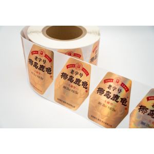 Customized Label Stickers with Transparent or Nontransparent Materials