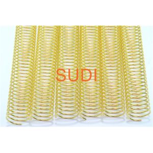 4:1 Gold 12" Plated Spiral Bound Coil