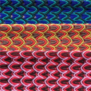European and American garment knitted polyester jacquard mesh fabric polyester