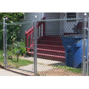 chain link wire mesh fence PVC coated