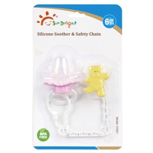 China ABS PP Odourless Plastic Pacifier Silicone Baby Soother on sale