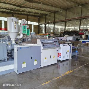 HDPE Single Screw Extruder Plastic Extrusion Making Machine