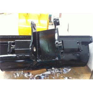 Black Hydraulic Tilt Ditching Bucket , Tilting Mud Bucket Customized Design