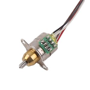 Mini 10mm diameter linear stepper motor 2-phase 4-wire fixed axis micro linear