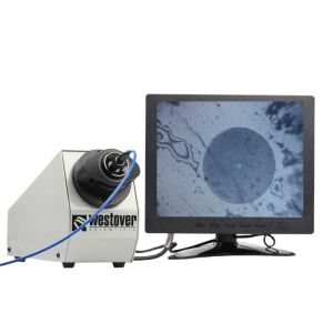 20X Fiber Optic Inspection Microscope , Optical Fiber Microscope With Video