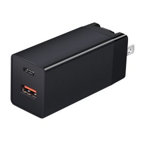 Portable GaN Fast Charger PD 65W AC Power Adapter EU / US / UK Plug