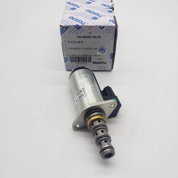 OUSIMA Hydraulic Pump Solenoid Valve KDRDE5K-31/30C50-143 For Kobelco SK350-8 SK450-8