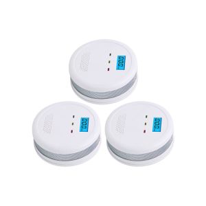 Carbon Monoxide Detector Alarms With Digital LCD Display