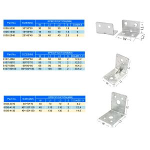 Angle Metal Bracket Shelf Bracket Single Side Bracket Custom Size For Wood