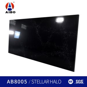 Artificial Black Calacatta Quartz Stone With Bathroom Commercial