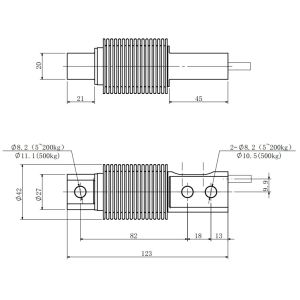 20v Stainless Steel Single Point Load Cells 10kg To 500kg Strain Gauge Load