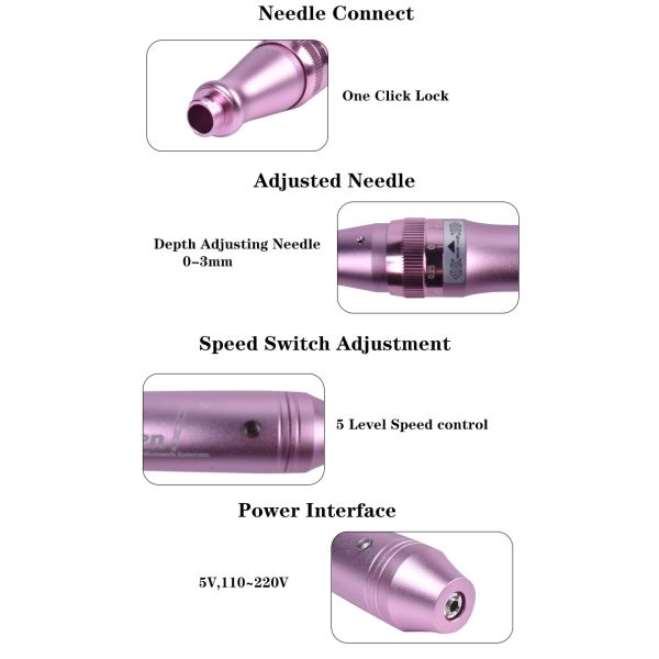 1R Dr. Pen Derma Needles Ultima M7 Purple Edition For Facial Tightening