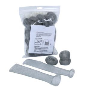 Sus 2mm Size Knitted Stainless Steel Mesh Width 22mm For Gas Liquid Filter