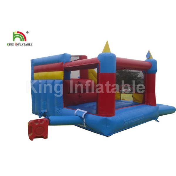 Fire - Retardant Outdoor Toddler Inflatable Bouncers With Slide / Water Pool
