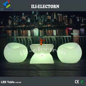 luminous LED bar table led plastic hotel coffee table
