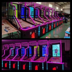 Coin Operated Luxury Street Arcade Basketball Hoop Machine With 55LCD Big Screen